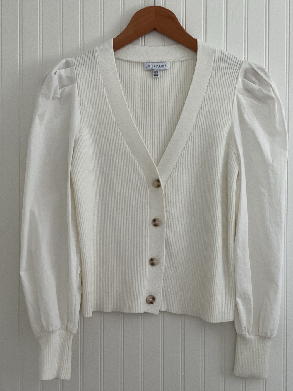 Lucy Paris Mixed Media Cardigan